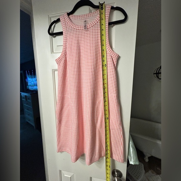 Lou & Grey Gingham Jacquard Halter Mini Pocket Dress Size Small - Picture 7 of 8